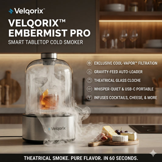 Velqorix™ EmberMist Pro Smart Tabletop Cold Smoker